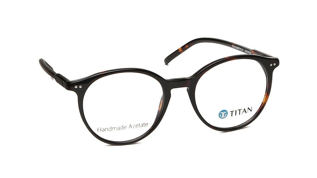 [IndieFit] Brown Round Rimmed Eyeglasses from Titan